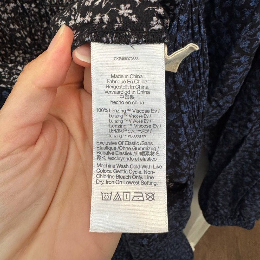 Madewell Petite Lucie Tie-Back Long-Sleeve Jumpsuit in Carmine Floral - Picture 9 of 12